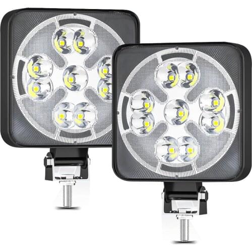 Led bar 27W Flash light Led light bar Square Spotlight Off road LED work light 12V 24V For Back light Truck 4X4 4WD Car SUV ATV