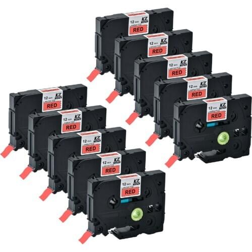 12mm Tze Tape Tze431 Compatible for Brother Label Printer Tze-431 Tze 431 P-touch Label Maker 12mm*8m Black on Red