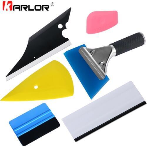 6Pcs/set Vinyl Car Wrap Tools Kit Carbon Fiber Squeegee Art Knife Window Tint Car Stickers Film Wrapping Auto Car Accessories