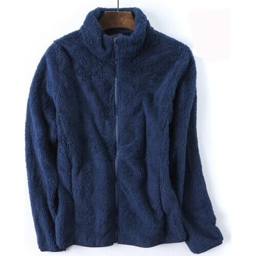 Winter Warm Fleece Jacket Coats for Men Women Long Sleeve Causal Zipper Thermal Polar Fleece Outerwear Jaqueta Masculina