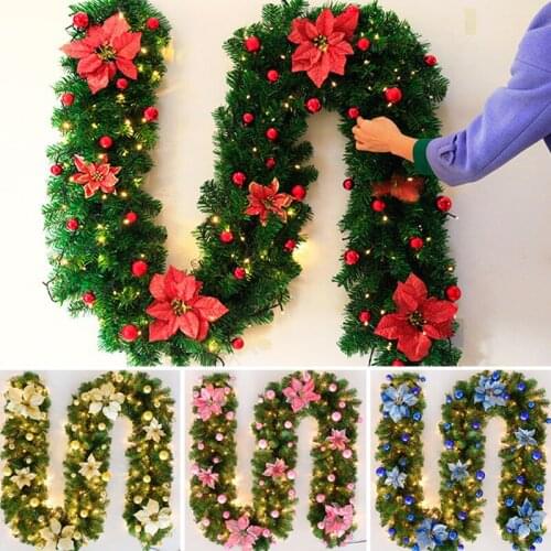 2.7 Meters Simulation Christmas Rattan Shopping Mall Window Flower Cane Christmas Ornaments Christmas DecorationHome Decor