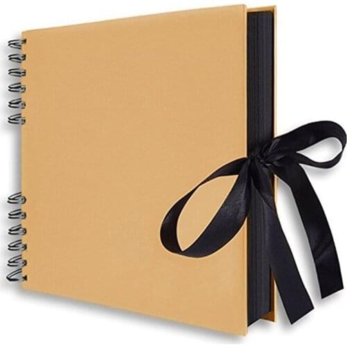 20/40 Pages Scrapbook DIY Photo Album Craft Paper Valentines Day Gifts Wedding Guest Book Anniversary Travel Memory