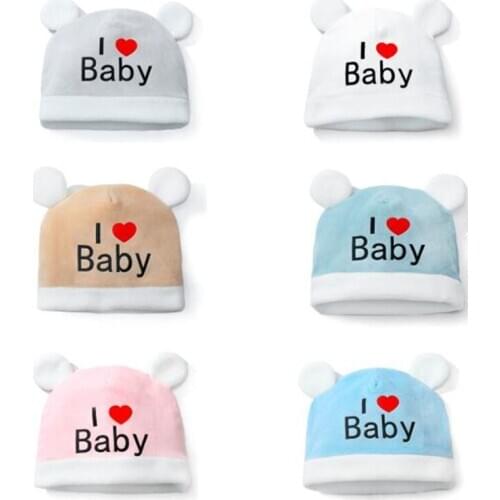 2020 Lovely Baby Hat Toddler Girls Boy Plush Cap Winter Warm Beanie Fashion Letters Children Soft hat
