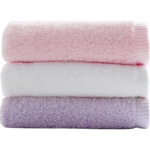 Free shipping cotton face towels for adults 3pcs Super absorbent pink Boy girl gift soft towel for home hotel travel bathroom