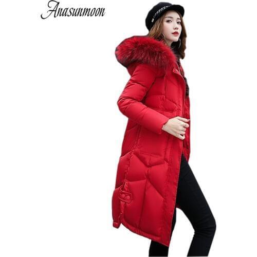 Женские утепленные куртки ANASUNMOON China At AliExpress