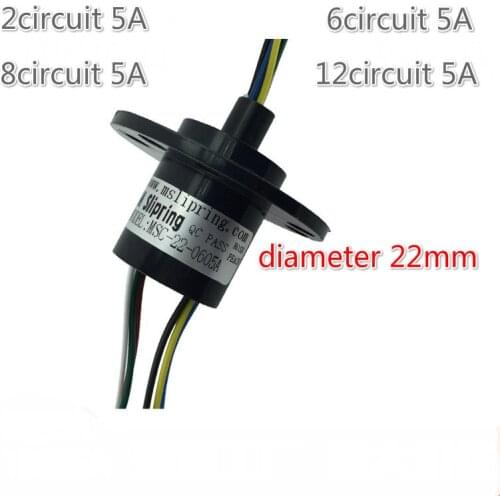 Large Current 2-12 Circuit 5a Recreational Equipment Rotary Brush Collector Ring Of Wind Power Sliding Ring Collector