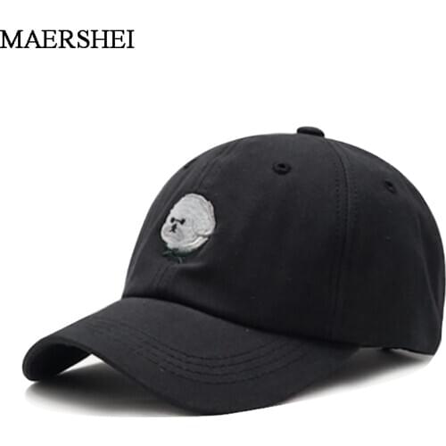 Brand Baseball Cap Cotton Puppy Embroidered Caps Couples Wild Casual Snapback-Caps Gorras