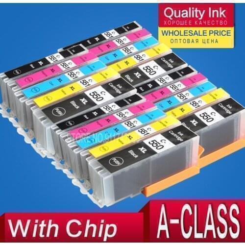 For Canon MG5550 MG 5550 Cartridge Ink PIXMA Printer PGI550 PGI-550 PB + CLI-551 C/M/Y/B
