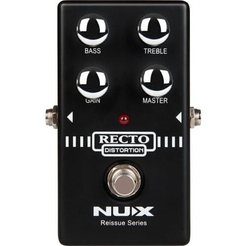 NUX Recto Distortion Pedal Effects Guitar Processor Heavy Distortion Sound Tight Bass Response for Electric Guitar Accessories
