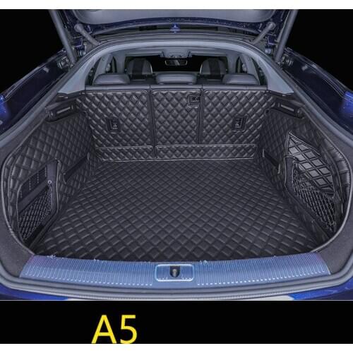 Custom Full Covered Waterproof Durable Non Slip Car Boot Mats for Audi A4 A5 A7 Q2 Q3 Q7 A8L Q8 Q5L Trunk Carpets