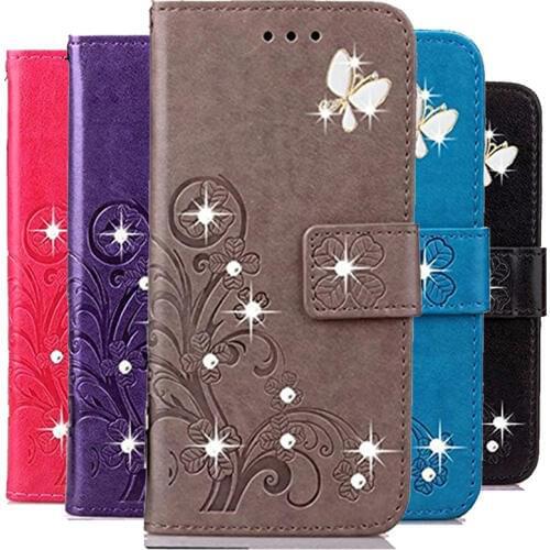 Wallet Phone Cases for Oneplus One Plus One 8 1 2 3 3T 5 5T 6 6T 7 Pro 5G 7T X A0001 A3003 Flip 3D Diamond Flower Case Cover