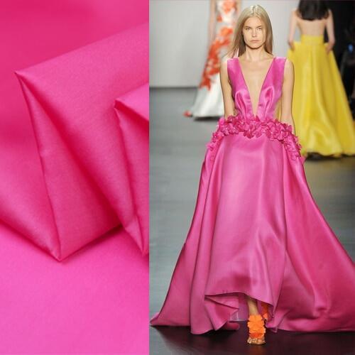 Red color 100% pure silk fabric silk organza fabric fit for wedding dress,SOZ106