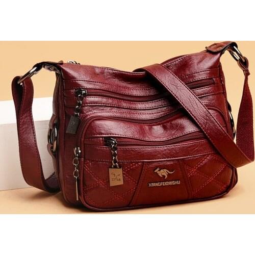 Casual Leather Shoulder Bag Large Capacity Crossbody Bags for Women Designer Handbags High Quality Fashion Purses Satchels Sac