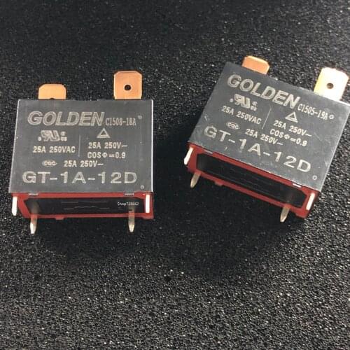 5-10pcs NEW air conditioning Water heater relay 12V relay GT-1A-12D 12V 12VDC 25A 250V 4PIN