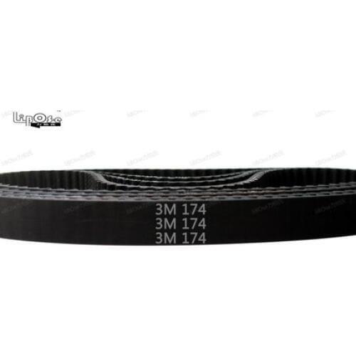 Arc HTD 3M Timing belt C= 168 171 174 177 width 6/9/10/12/15mm Teeth 56 57 58 59 HTD3M synchronous 168-3M 171-3M 174-3M 177-3M