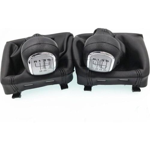 High Quality 5 6 Speed For Skoda ii 09-12 Superb II 08-12 09-12 MK2 II Car Manual Gear Shift Knob With Leather Boot