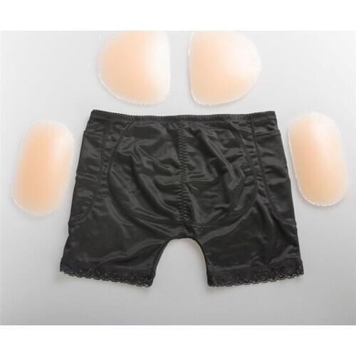 Silicone Padded Panties Butt Lifter Hip Push Up Fake Buttocks Drag Queen Transgender Crossdresser Shemale Extra Adding Bum