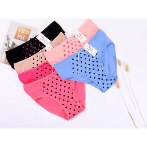 Jian Peng kawaii printed low-Rise briefs underwear women sexy panties lady solid and durable underpants wholesale lots bulk