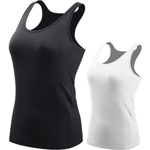 Jogging Vest Women Yoga Tights Female Sleeveless Shirts Compression Base Layer Fitness Gym Clothing Sexy Sportswear Running Tops