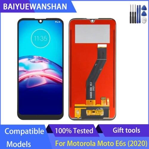 6.5" For Motorola Moto E6s 2020 LCD Display Touch Screen Digiziter Assembly For Moto E6S XT2053 XT2053-1, XT2053-2 LCD