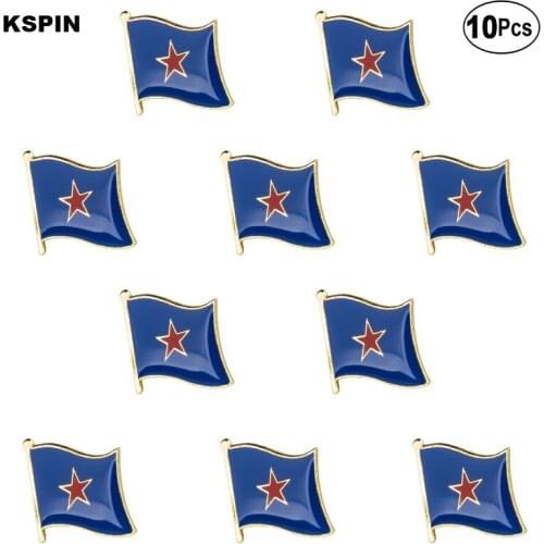 Flag Star Badge Lapel Pin Flag badge Brooch Pins Badges 10Pcs a Lot