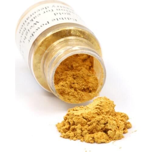 10g Edible Food Coloring Powder in Cake Decoration Baking Pastry Bread Colorantes Comestibles Baking Ingredient Gold Food Powder