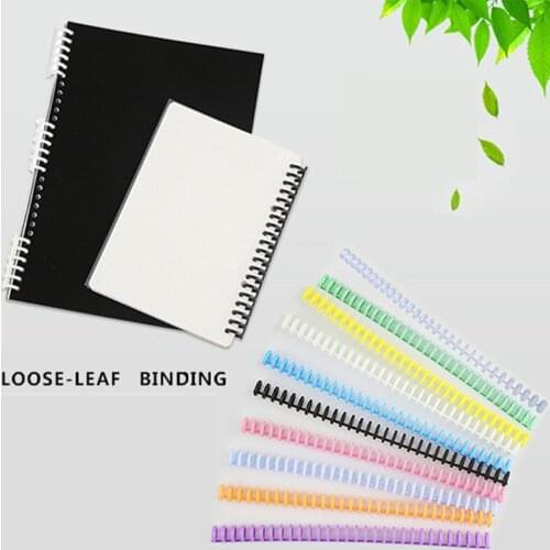 10pcs 16mm A4/A5/B6/A7 Binding Rings 30 Hole Loose-leaf Binding Strip Plastic Loose-leaf Ring Binding Clip Loose-leaf Buckle