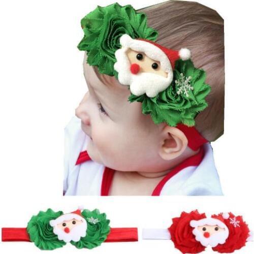 10pcs 2017 New Wholesale Flower Cartoon Elastic Hair band Bebe Turban Tops Christmas Headbands Kids Headwear Hair Accessories