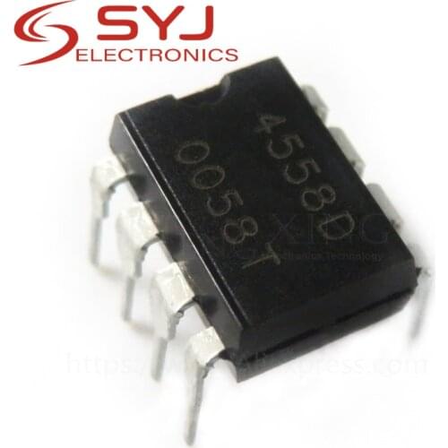 20pcs/lot NJM4558D JRC4558D RC4558P NJM4558 JRC4558 RC4558 DIP-8 In Stock