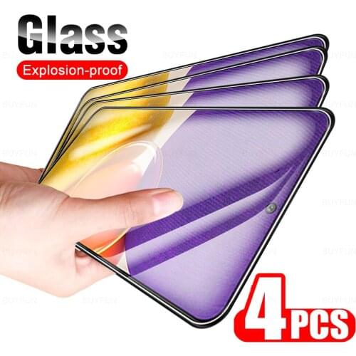 4Pcs Tempered Protector Glass For Samsung Galaxy Quantum 2 On Samsun Quantum2 Phone Safety Transparent Clear Screen Cover Film