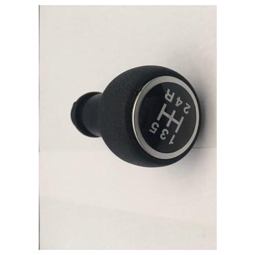 5 Speed Gear Shift Knob For Peugeot For Citroen Black with Chrome Glass Cover 2403CN