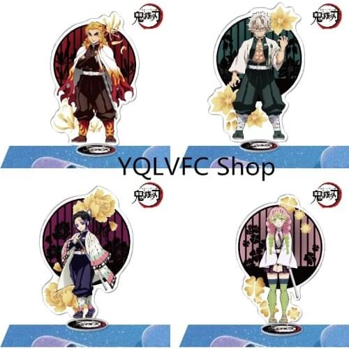 Anime Figure Demon Slayer Model Decoration Room Acrylic Cartoon doll for men fans gifts Nezuko Tomioka Giyuu Kimetsu No Yaiba