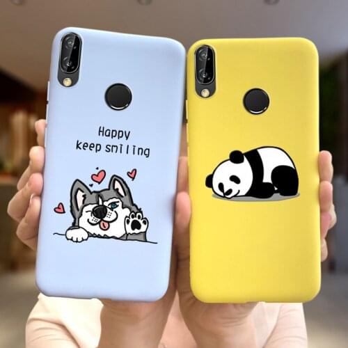 Phone Case For Huawei Nova 5i GLK-LX1 Case Cute Panda Dog Candy Colorful Back Cover For Nova 5i 5 i GLK-LX2 Cases Nova5i Soft