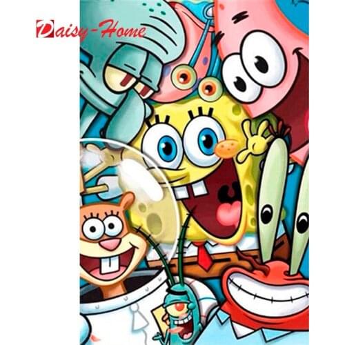 Home Decor 5D Diamond Embroidery Painting Full Round Drill Sponge Anime Mosaic Cross Stitch Picture Handmade Gift Wall Art