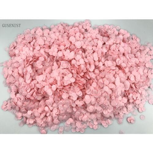 1cm 10g/bag Baby Pink Mini Round Tissue Paper Confetti Baby Shower Birthday Party Celebration Decorations