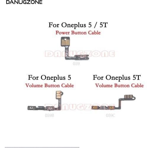Power Button Switch Volume Button Mute On / Off Flex Cable For OnePlus 5 5T 1+5 A5000 A5010