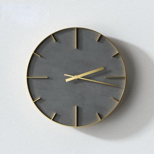 Creative Simple Cement Nordic Wall Clocks Silence Luxury Living Room Wall Clocks Modern Design Horloge Home Fashion EK50bgz