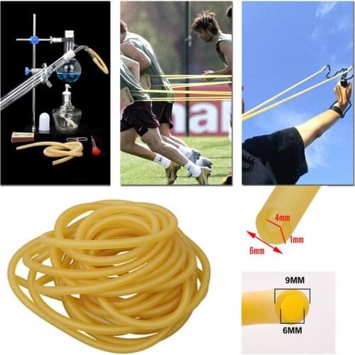 Latex 1M Elasticity Tube Fishing Fumbled Rope Slingshot Rubber Latex Fitness Cross Fit Bands 4060 Hunting Accessories