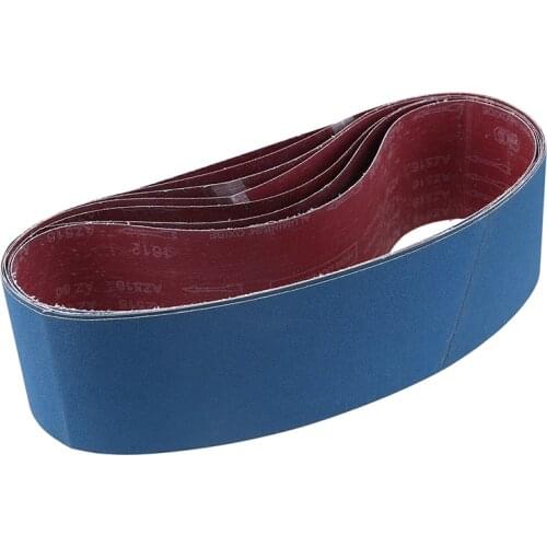 5pcs 100x915mm Sanding Belt 80-1000 Grits Zirconium Corundum Sandpaper Abrasive Band for Abrasive Tool Wood Soft Metal Polishing