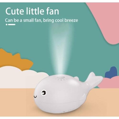 Summer Floating Ball Childrens Fanless Fan Cool Breeze Spherical Suspension Cartoon Whale USB Charging Family Interaction Toys