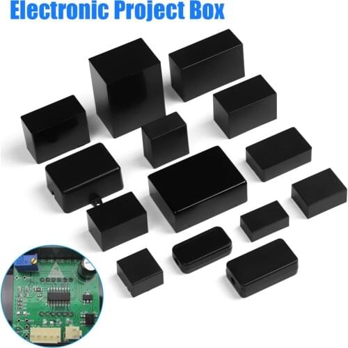 New 1pc ABS Plastic Project Box Storage Case Waterproof Black DIY Housing Instrument Case Enclosure Boxes Electronic Supplies