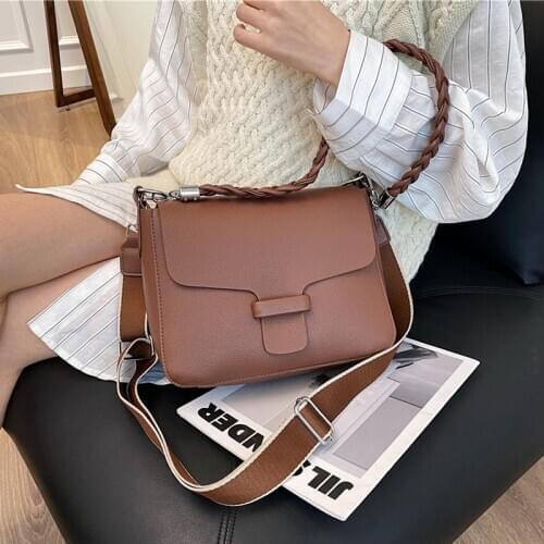 New Arrival Womens Designer Solid Shoulder Bags Retro Messenger Bag Fashion Trend Handbag And Purse Cross Body Bags Luxury 2021