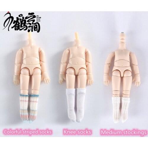 Ob11 baby socks over knee socks striped socks 8:12 BJD baby clothes Molly ob22