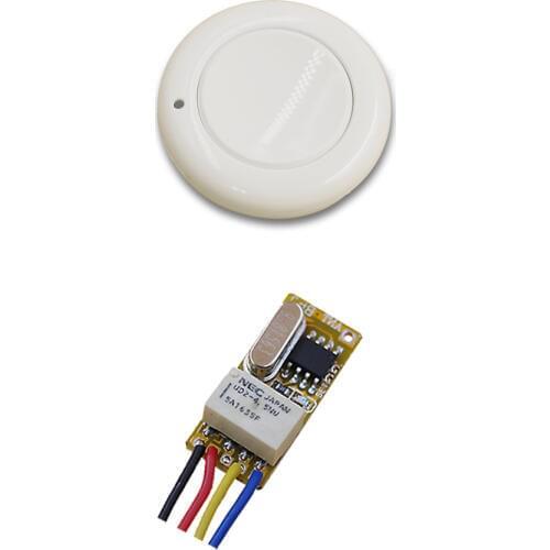 New Top DC3.5V 5V 7V 9V 12V Relay 1CH Wireless RF Mini Remote Control Switch Transmitter with Receiver Light Switch Accessaries