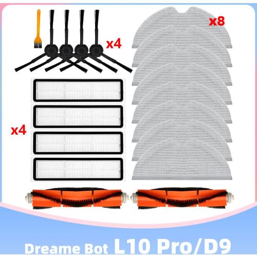 Replacement of Hepa Filter Mop Cloth Packs for Xiaomi Dreame Bot L10 Pro Robotic Vacuum Cleaner Spare Parts