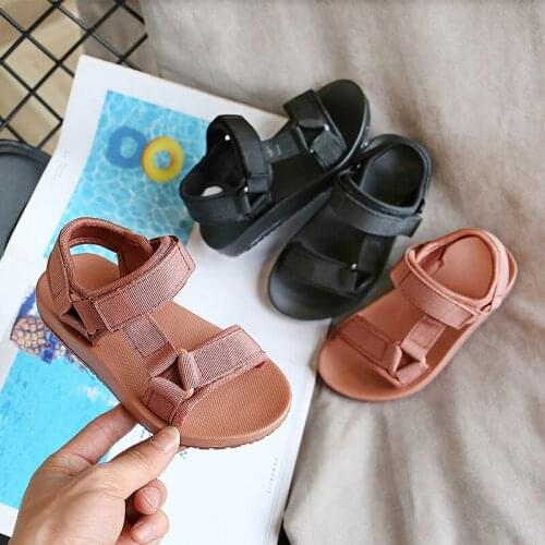 Boys Summer Sandals New Big Kids Open Toe All-match Casual Sandals Boys and Girls Sports Beach Shoes Childrens Soft Beach Hot