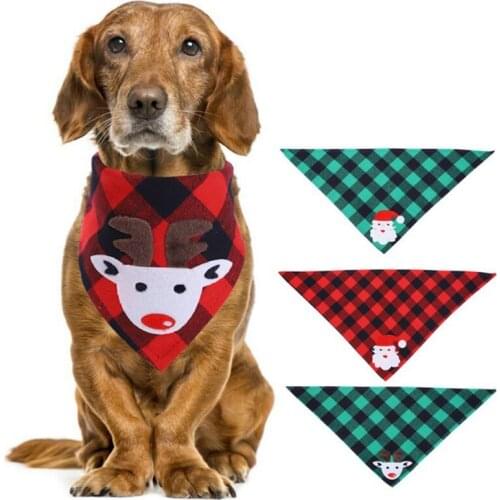 Dog Bandanas Large Pet Scarf Pet Bandana For Christmas Dog WashableBow ties Collar Cat Dog Scarf Pet Accessories