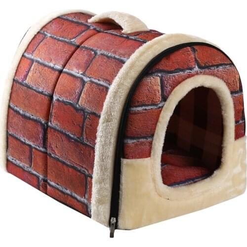 Convenient Foldable Pet Dog Bed Dog House Kennel Nest With Mat Cat Bed House For Small Medium Dogs Travel Pet Bed Bag Product