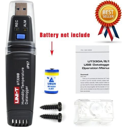 UNI-T UT330B USB Data Logger Mini PC Connection Temperature / Humidity Meter Data Storage Data Readback Thermo-hygrometer