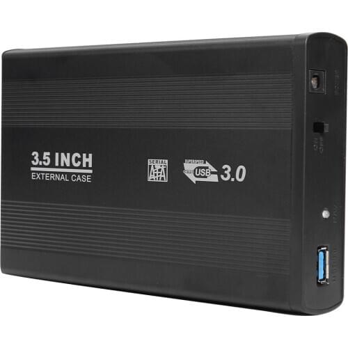 External 3.5 inch SSD Hard Drive Enclosure 5-Gbps USB 3.0 to SATA Port HDD Box Compatible Operating System Windows 98/ME